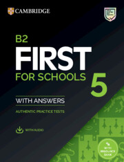 B2 First for Schools 5 Student's Book with Answers and Audio with RB