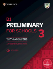 B1 Preliminary for Schools 3 Book with Answers with Audio with RB          